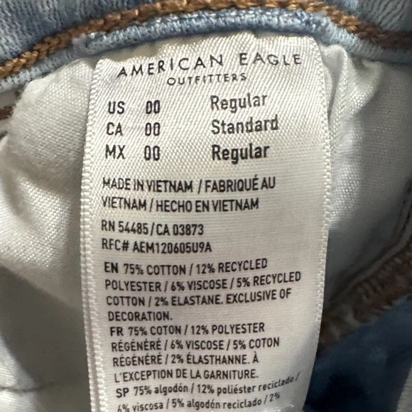 American Eagle Outfitters Pale Blue Skinny Jeans - Picture 7 of 7